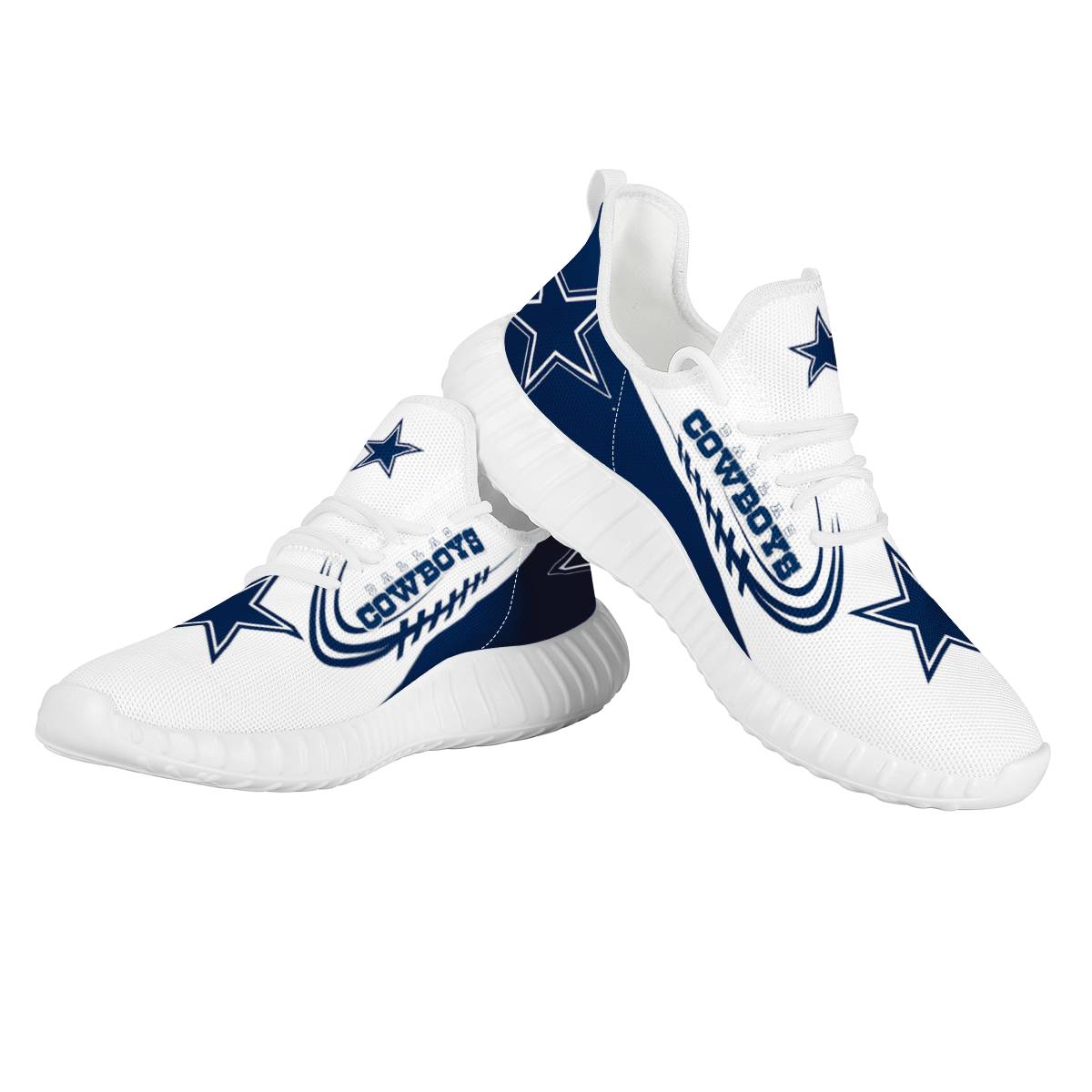 Women's Dallas Cowboys Mesh Knit Sneakers/Shoes 029